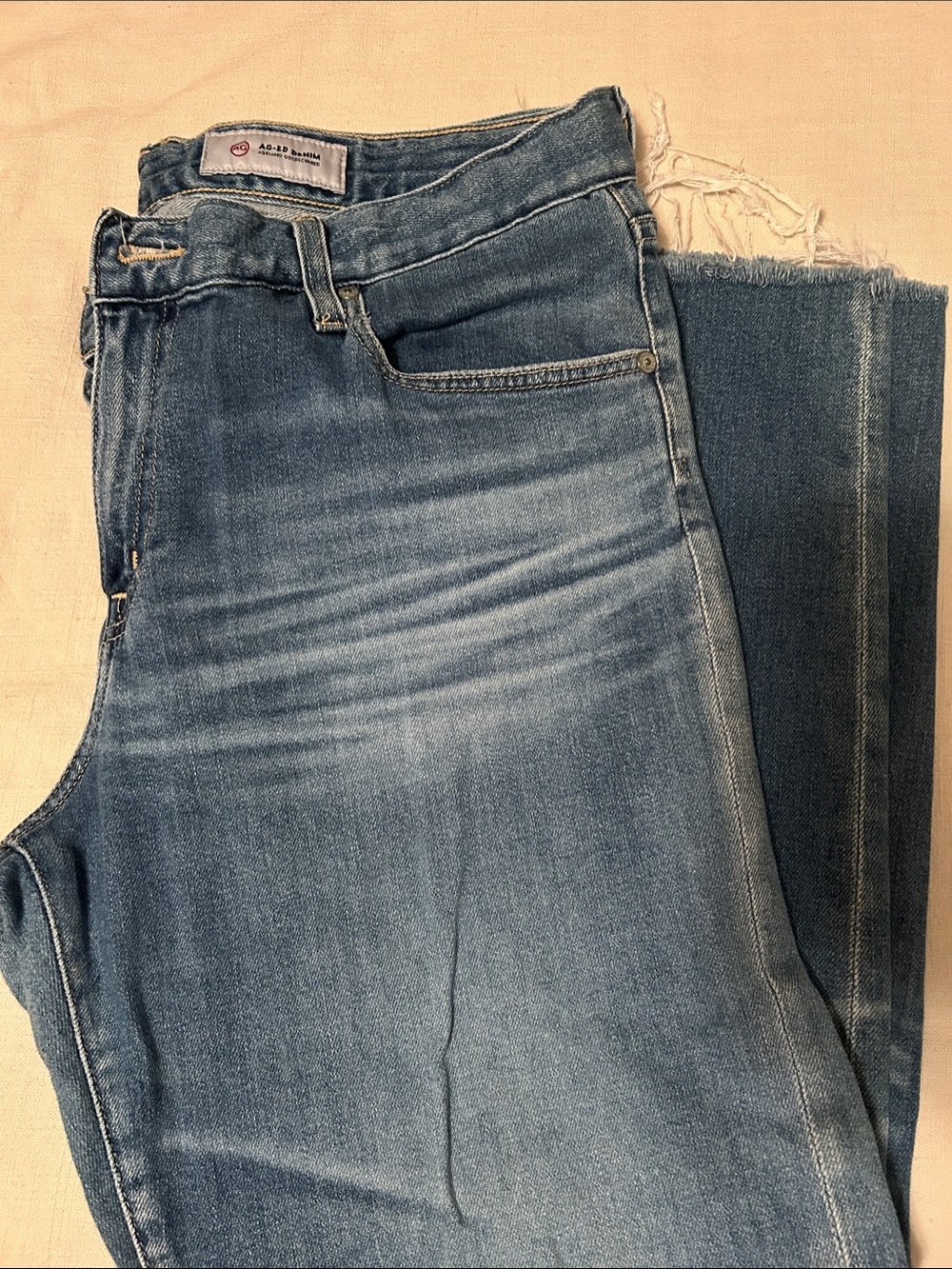 Women's Light Blue AG Denim Jeans - Classic Straight